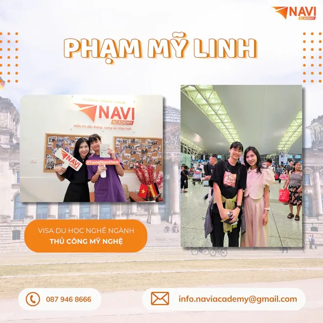 Học viên NAVI nhận visa du học nghề thủ công mỹ nghệ tại Đức
