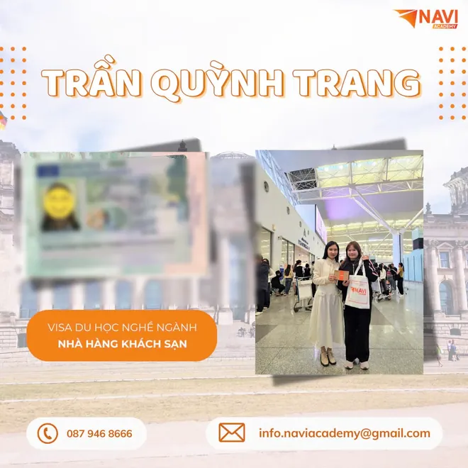 Học viên NAVI nhận visa du học nghề tại Đức